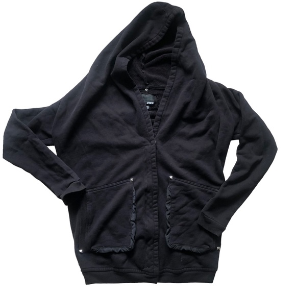 Aritzia Wilfred Free Rousseau sweater black size M cardigan style - Picture 4 of 8